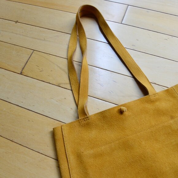 Madewell Elsewhere Suede Tie Tote Shoulder Bag Purse - Picture 3 of 11